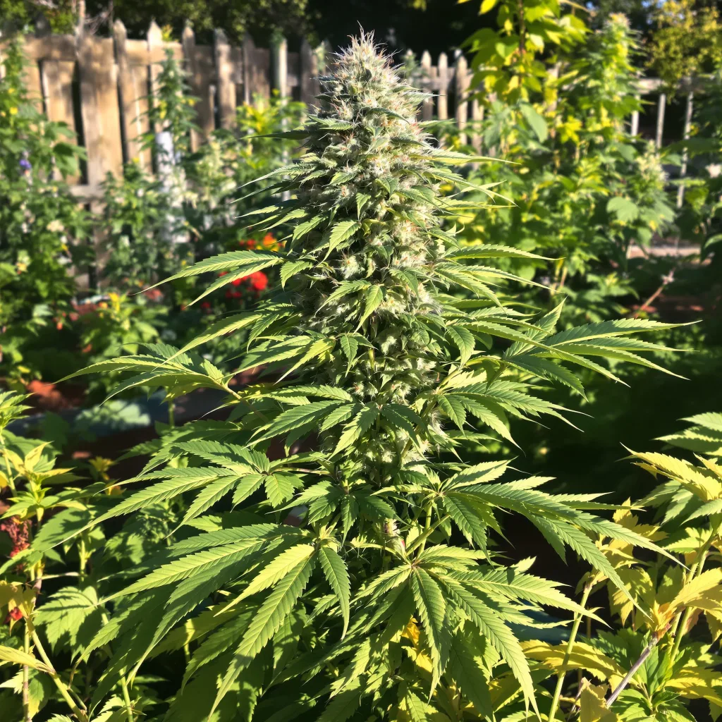 24k Gold 43% indica / 57% sativa — fleur avec trichomes visibles