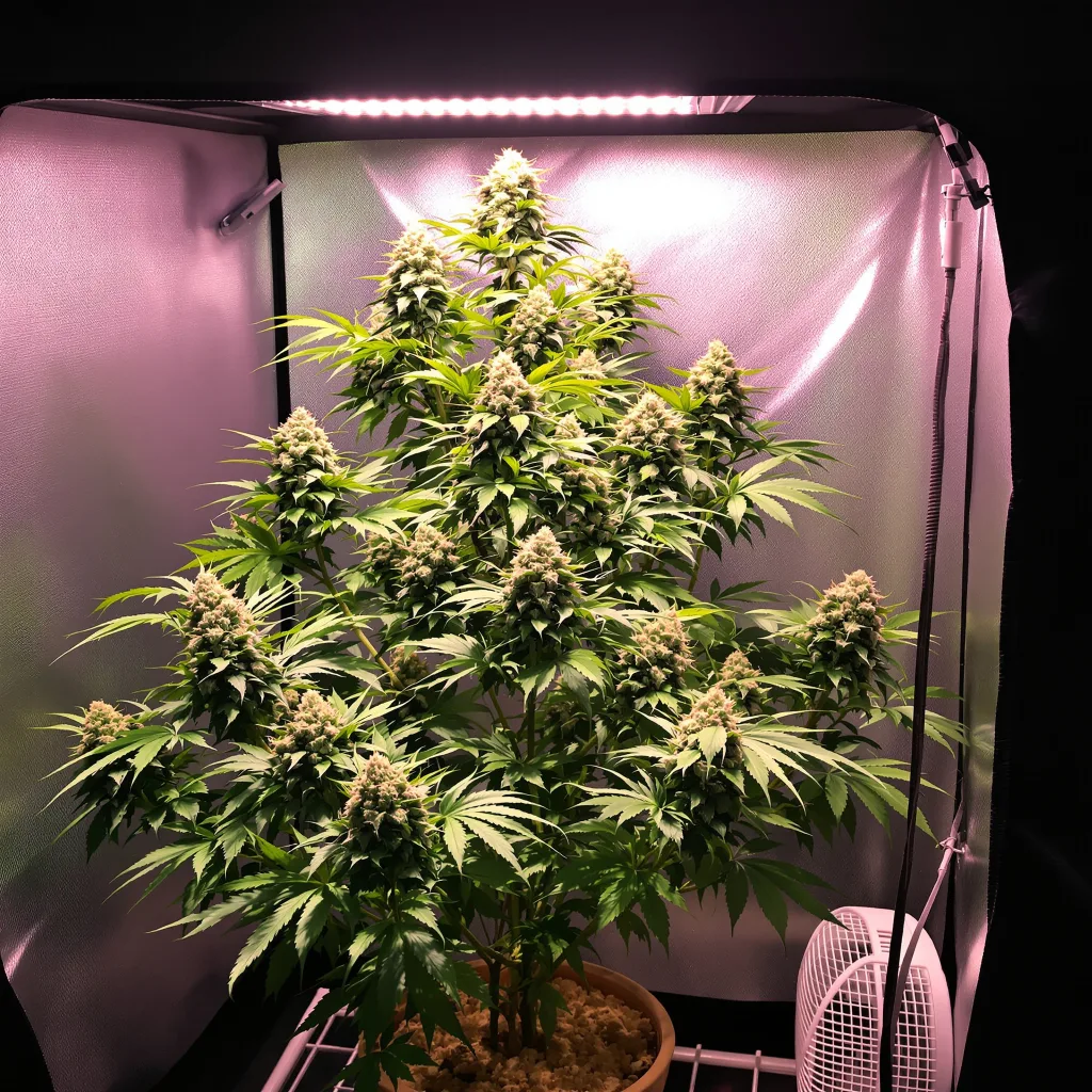 Plante de cannabis 24k Gold en floraison — 120-180 cm féminisée