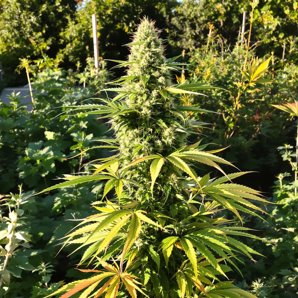 24k Gold 43% indica / 57% sativa — fleur avec trichomes visibles