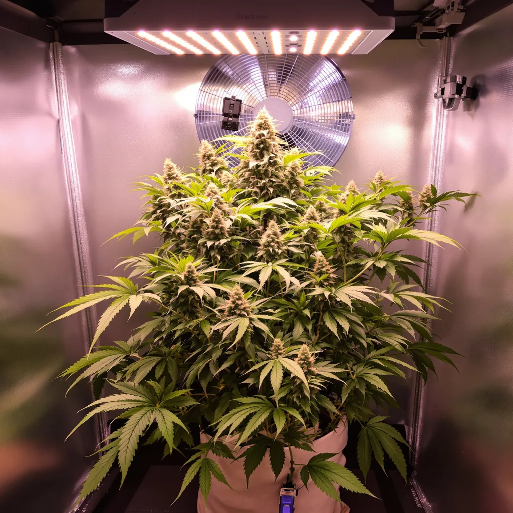 Plante de cannabis 3X Crazy en floraison — 60-100 cm autofloraison