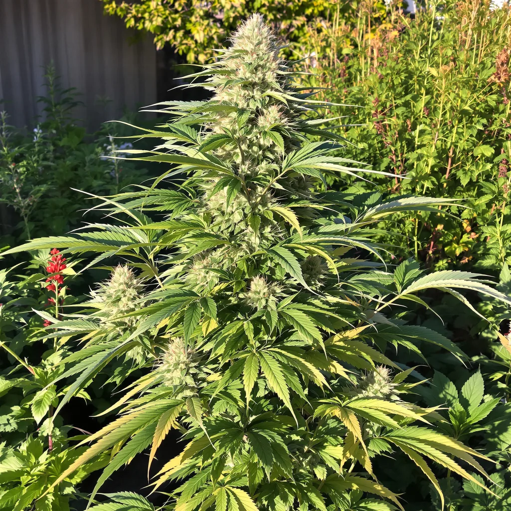 41 Cherries 69% indica / 31% sativa — fleur avec trichomes visibles