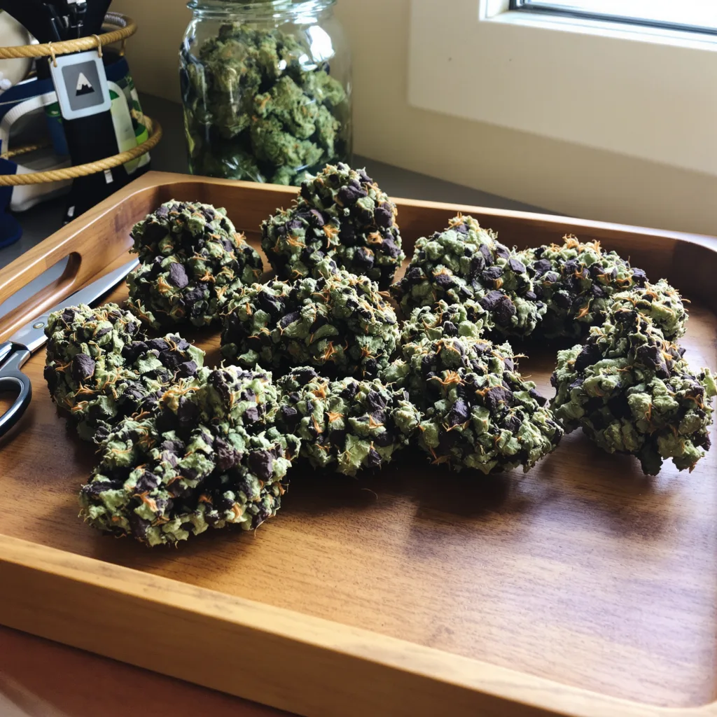 5th Element 79% indica / 21% sativa — fleur avec trichomes visibles