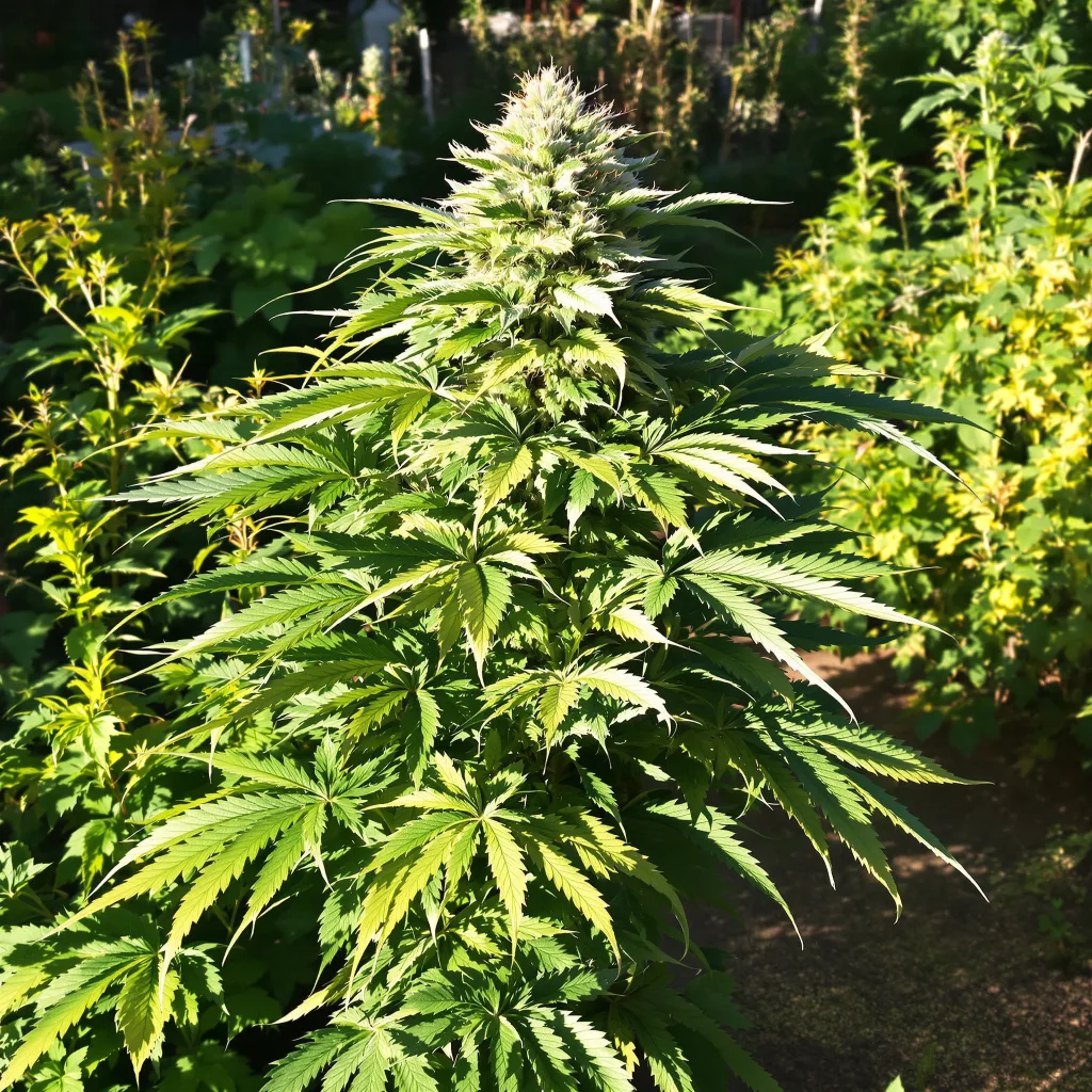 5th Element 79% indica / 21% sativa — fleur avec trichomes visibles