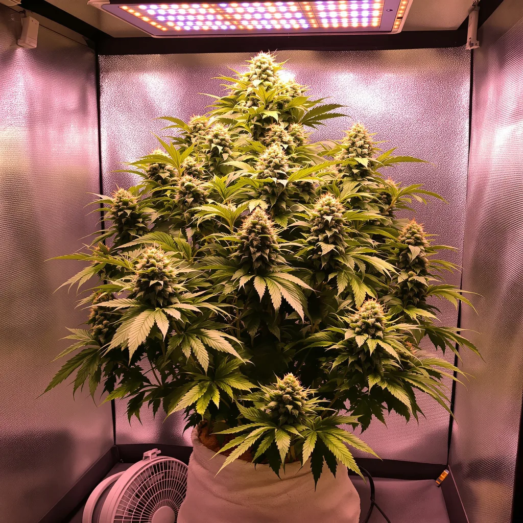 Plante de cannabis 9 Pound Hammer en floraison — 90-130 cm féminisée