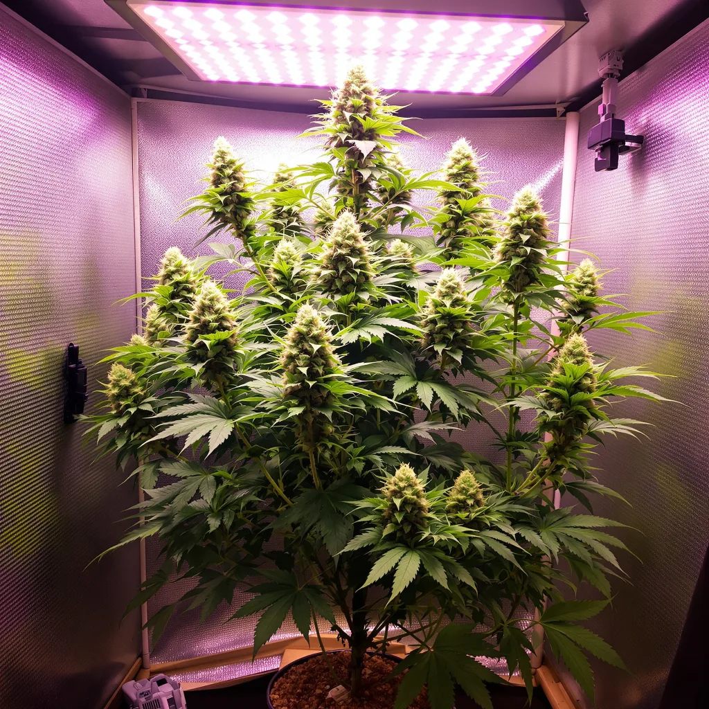 Plante de cannabis 98 Aloha White Widow en floraison — 120-180 cm féminisée