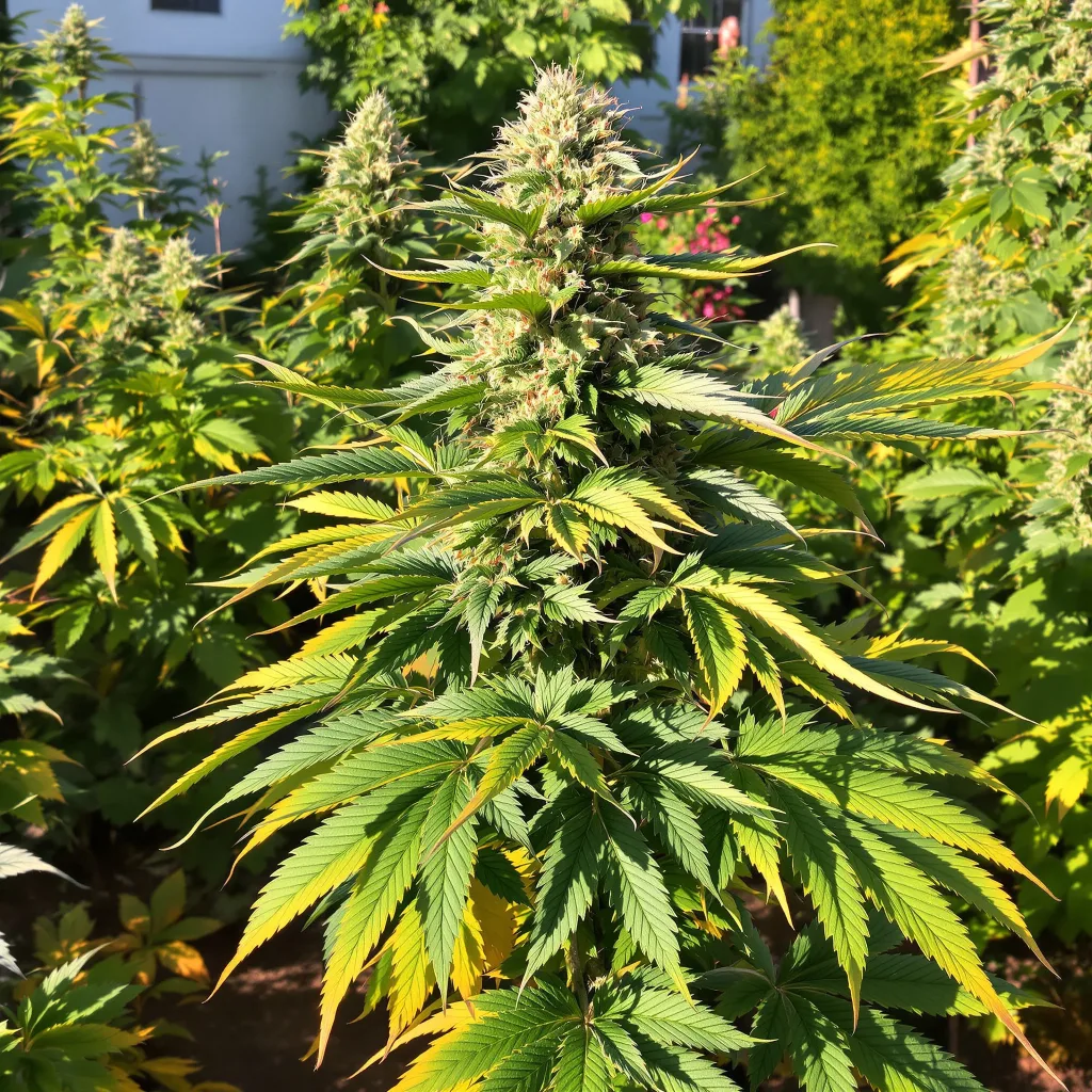 A-10 70% indica / 20% sativa — fleur avec trichomes visibles
