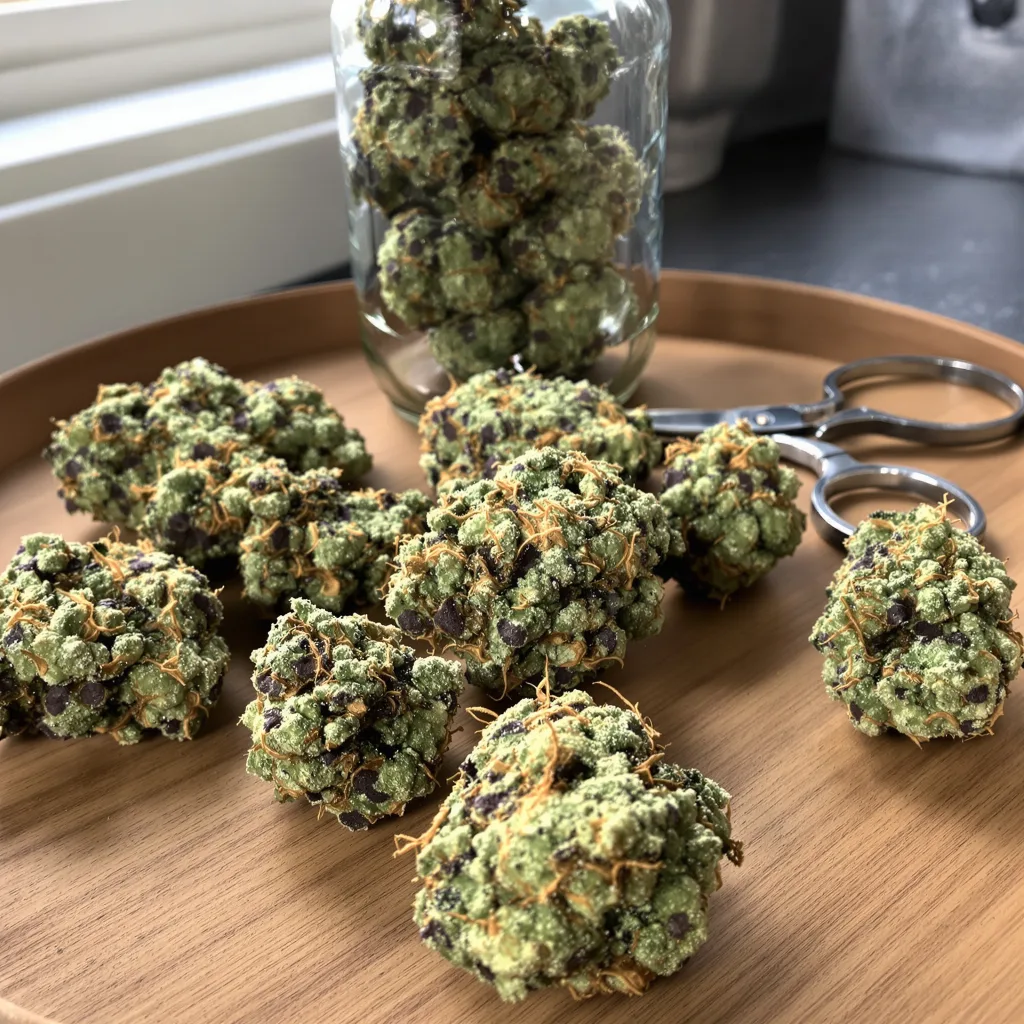 Aberdeen 40% indica / 60% sativa — fleur avec trichomes visibles