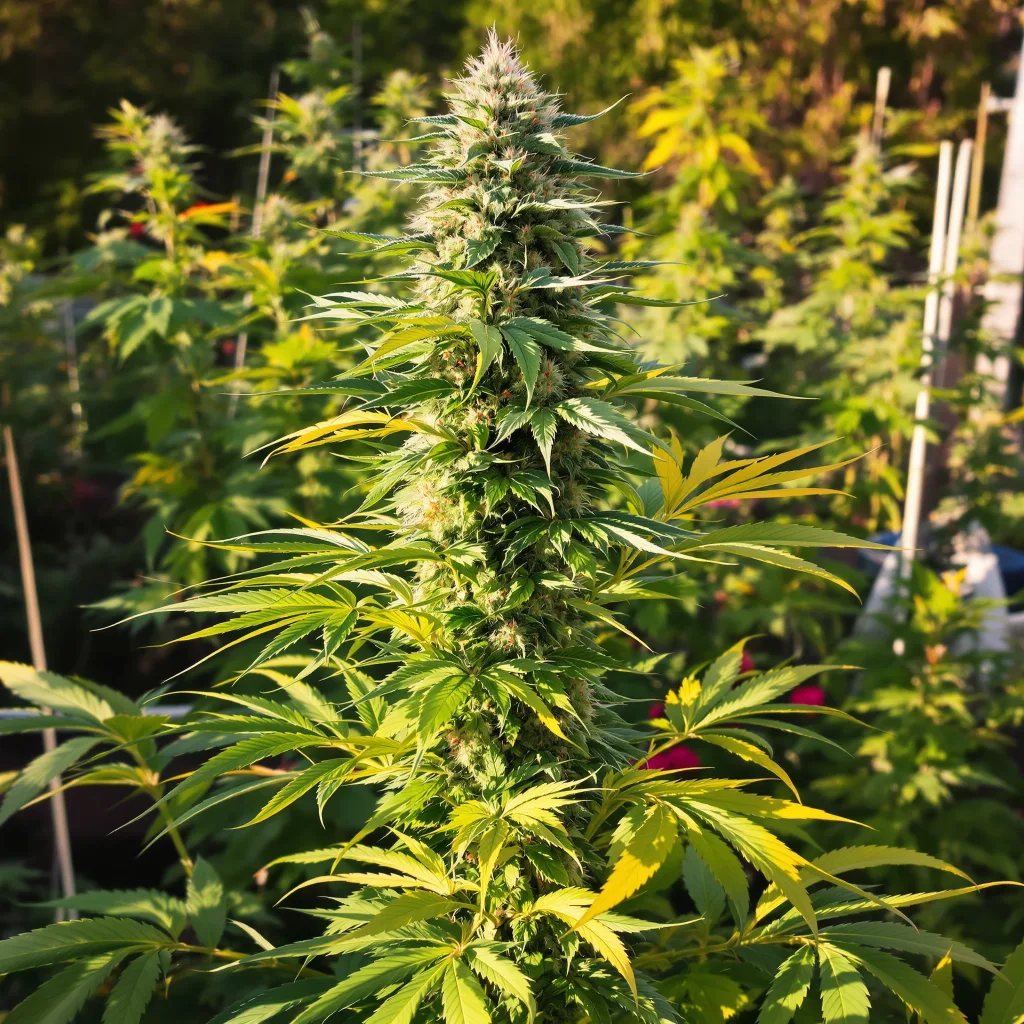 Aberdeen 40% indica / 60% sativa — fleur avec trichomes visibles