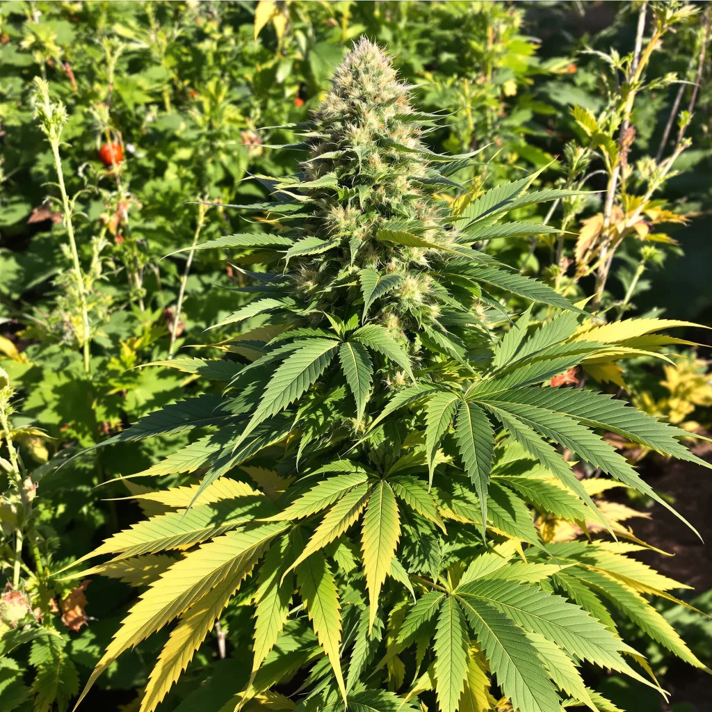 Abusive OG 85% indica / 15% sativa — fleur avec trichomes visibles