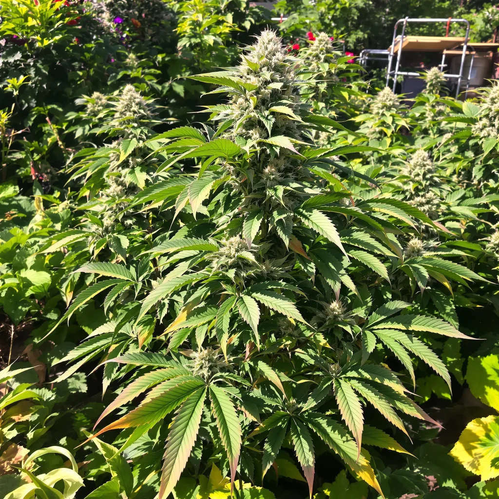 Abusive OG 85% indica / 15% sativa — fleur avec trichomes visibles