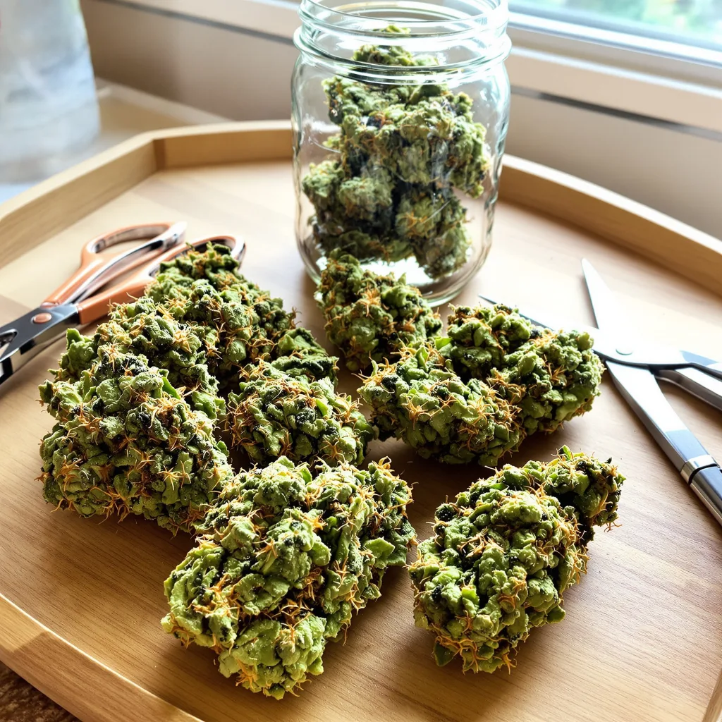 Acapulco Gold 20% indica / 70% sativa — fleur avec trichomes visibles
