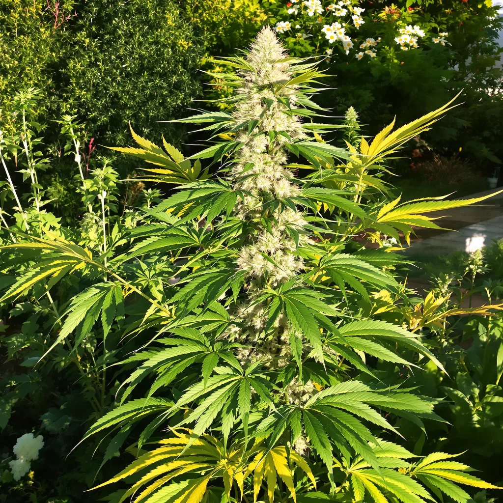 Acapulco Gold 20% indica / 70% sativa — fleur avec trichomes visibles