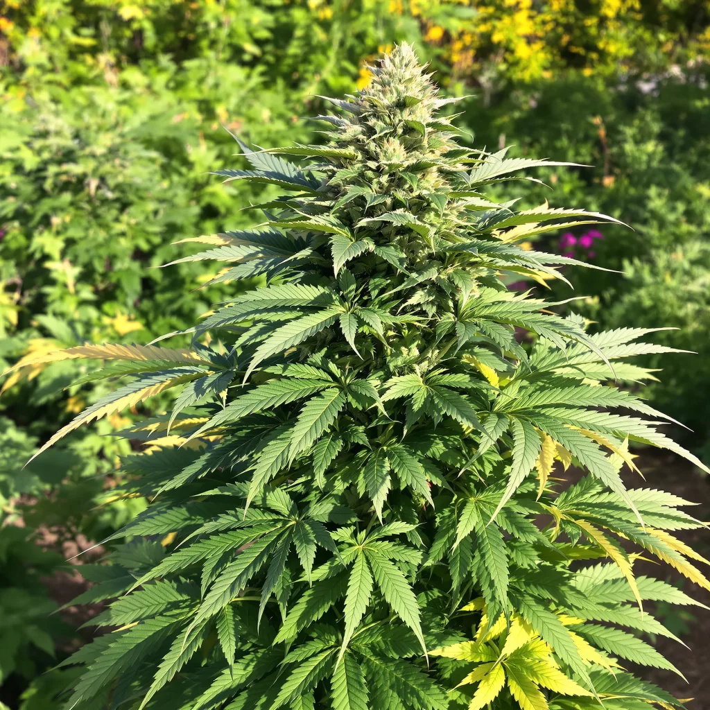 Ace of Spades 66% indica / 34% sativa — fleur avec trichomes visibles