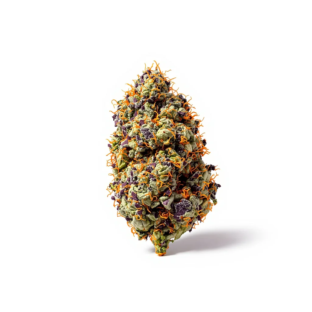 Ace of Spades 66% indica / 34% sativa — fleur avec trichomes visibles