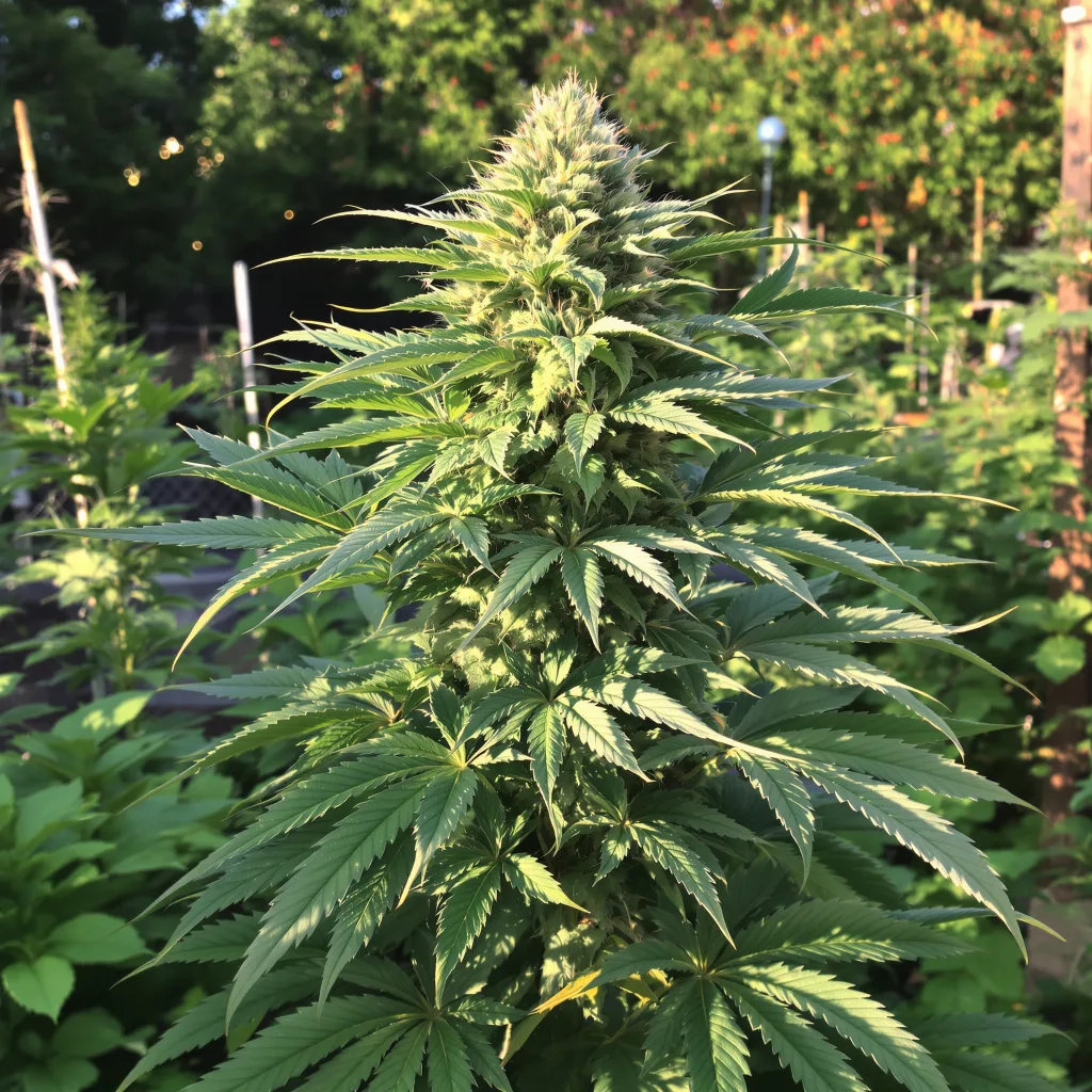 Ace of Spades 66% indica / 34% sativa — fleur avec trichomes visibles