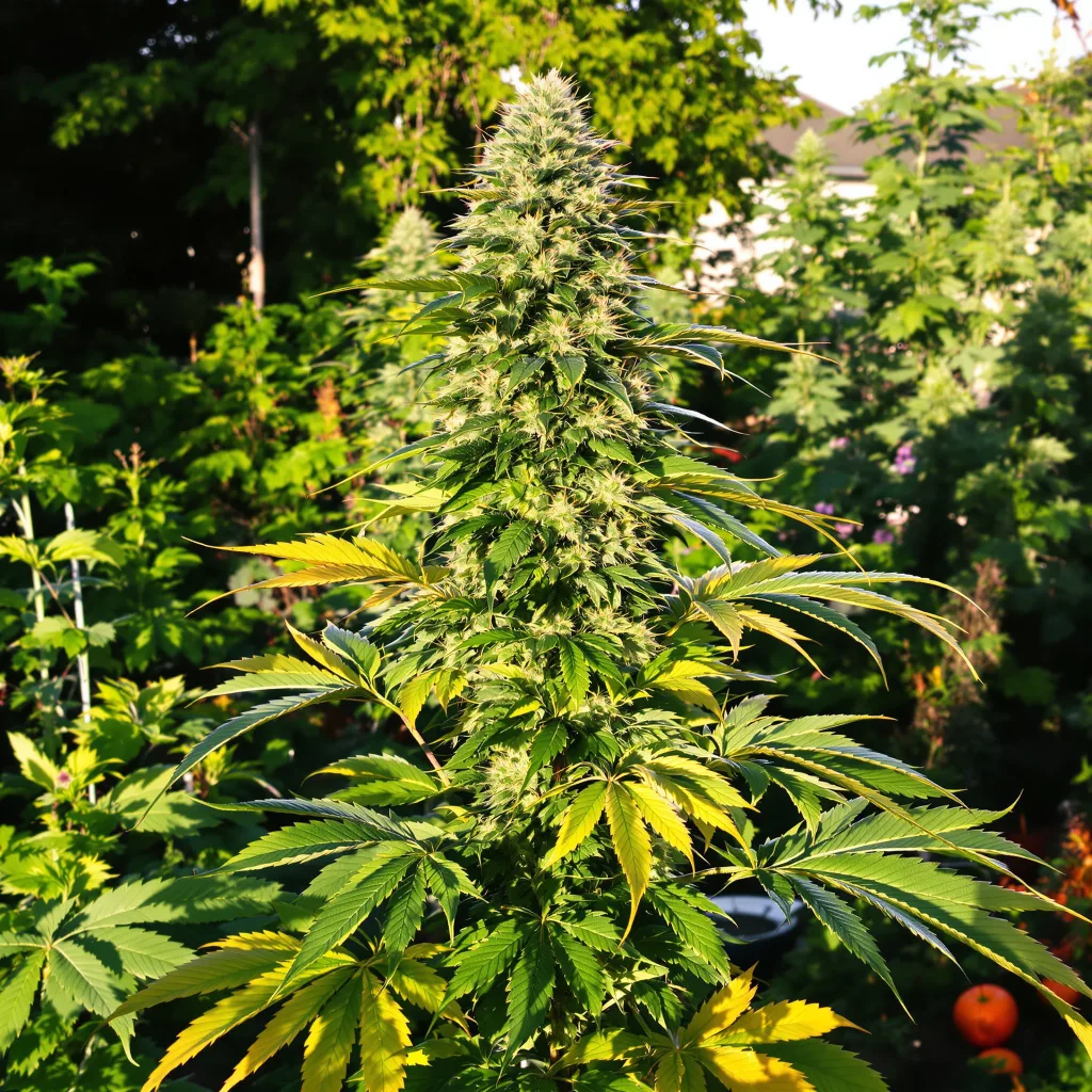 Adios 58% indica / 42% sativa — fleur avec trichomes visibles