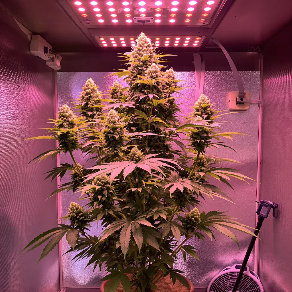 Plante de cannabis Afghan Big Bud en floraison — 60-100 cm autofloraison