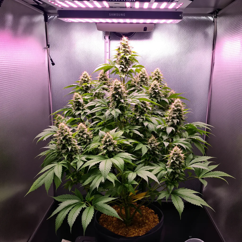 Plante de cannabis Afghan Hawaiian en floraison — 60-100 cm autofloraison