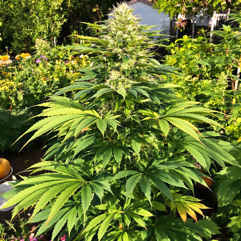 Afghan Kush 67% indica / 33% sativa — fleur avec trichomes visibles