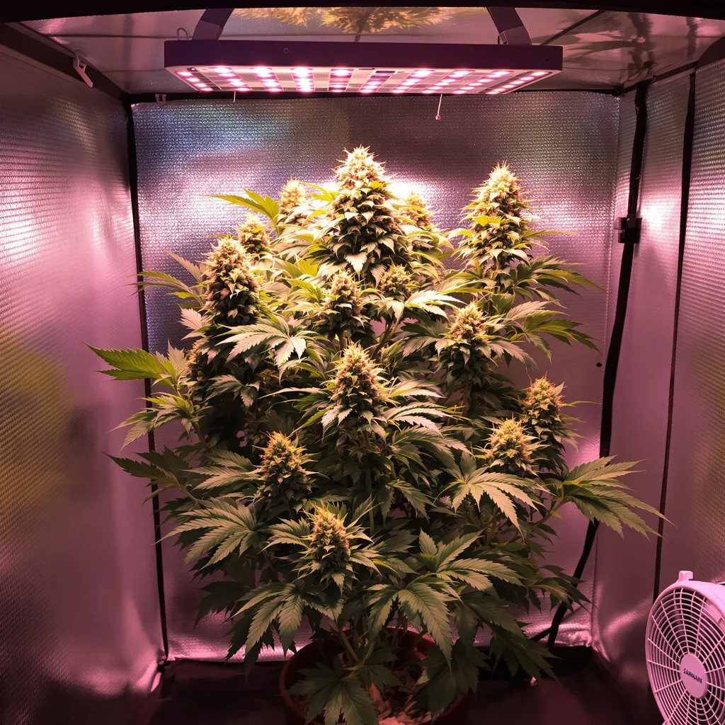 Plante de cannabis Afghan Skunk en floraison — 90-130 cm féminisée