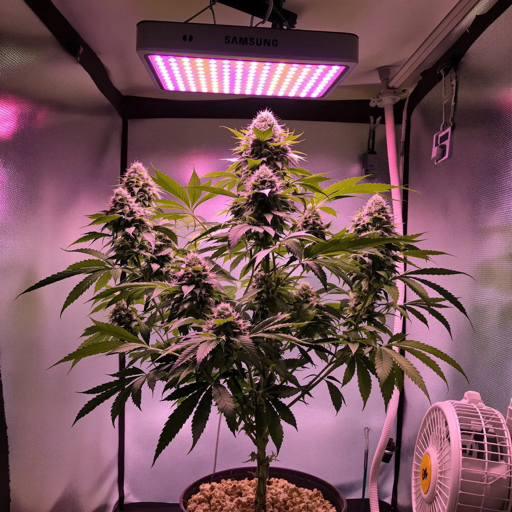 Plante de cannabis Afghani Bullrider en floraison — 90-130 cm féminisée