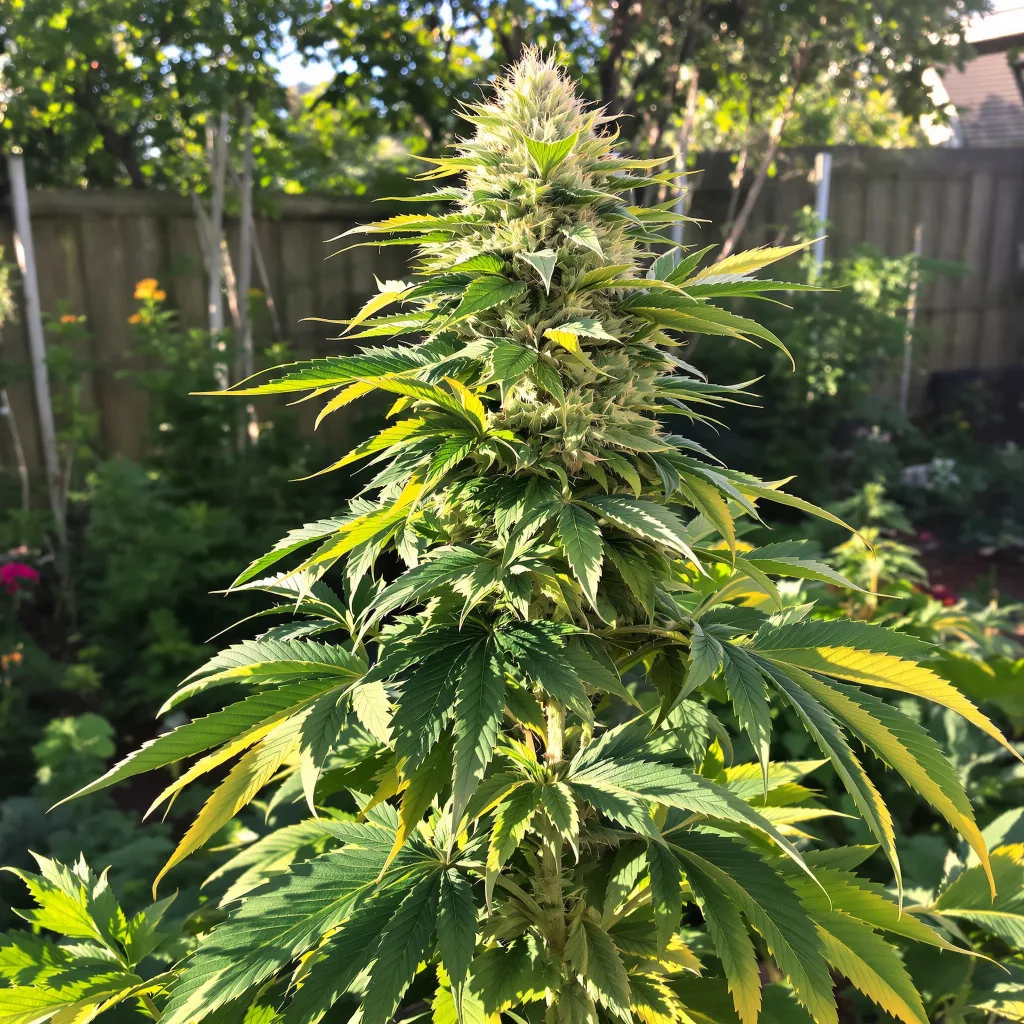 Afghani Bullrider 70% indica / 30% sativa — fleur avec trichomes visibles