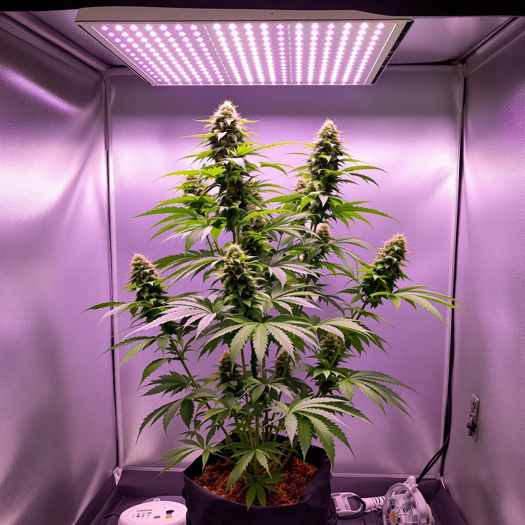 Plante de cannabis Afgooey en floraison — 60-100 cm autofloraison
