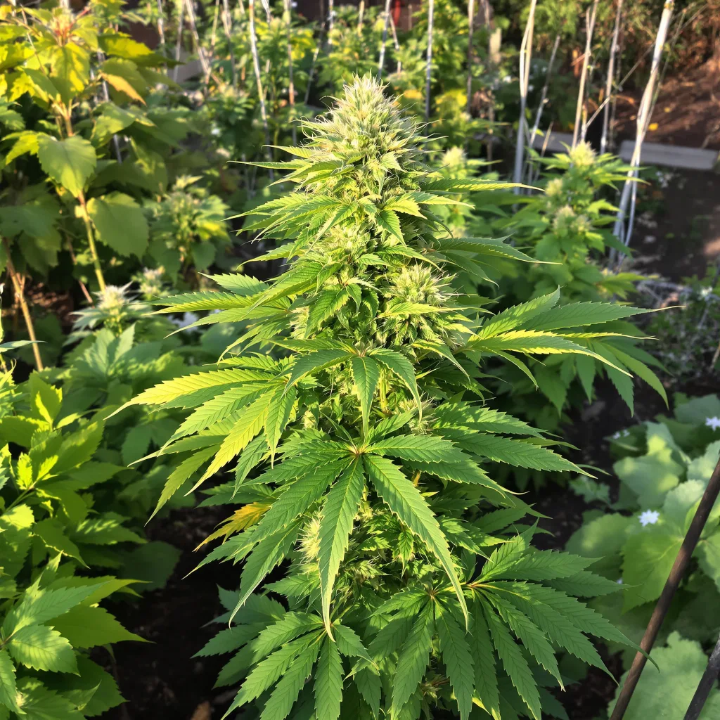 Afpak 74% indica / 26% sativa — fleur avec trichomes visibles