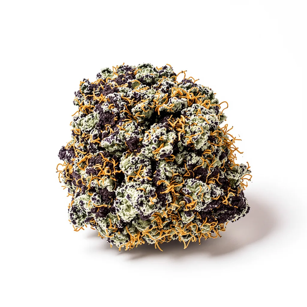 Afpak 74% indica / 26% sativa — fleur avec trichomes visibles
