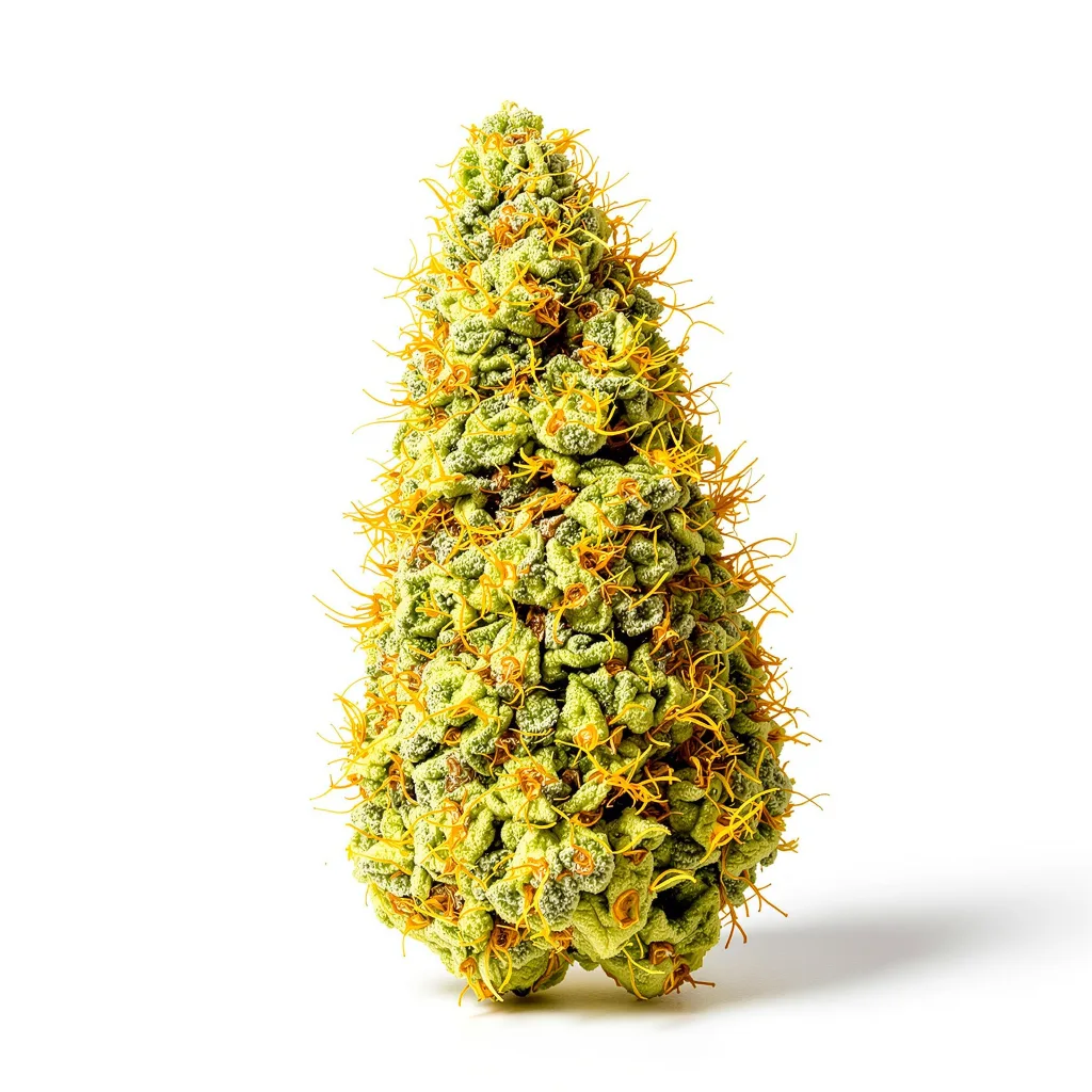 Agent Tangie 11% indica / 89% sativa — fleur avec trichomes visibles