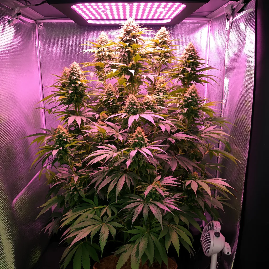 Plante de cannabis Agent Tangie en floraison — 150-200 cm féminisée