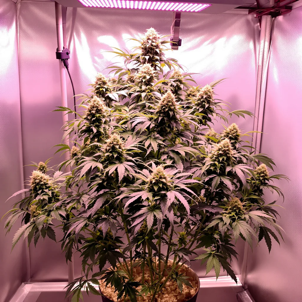 Plante de cannabis Alaska Thunderfuck en floraison — 60-100 cm autofloraison