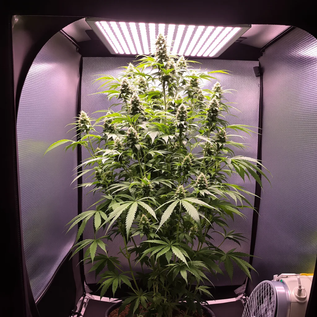 Plante de cannabis Alaskan Ice en floraison — 150-200 cm féminisée