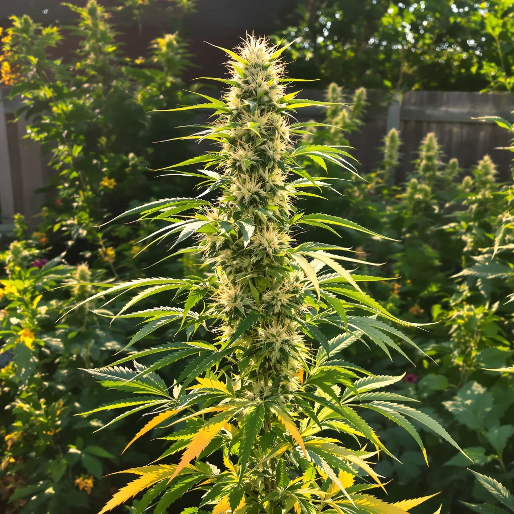Alaskan Thunder Fuck 24% indica / 76% sativa — fleur avec trichomes visibles