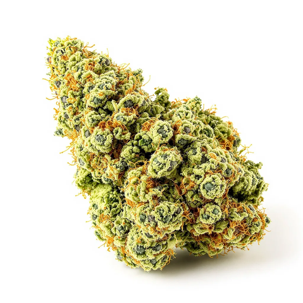 Alice In Wonderland 15% indica / 85% sativa — fleur avec trichomes visibles