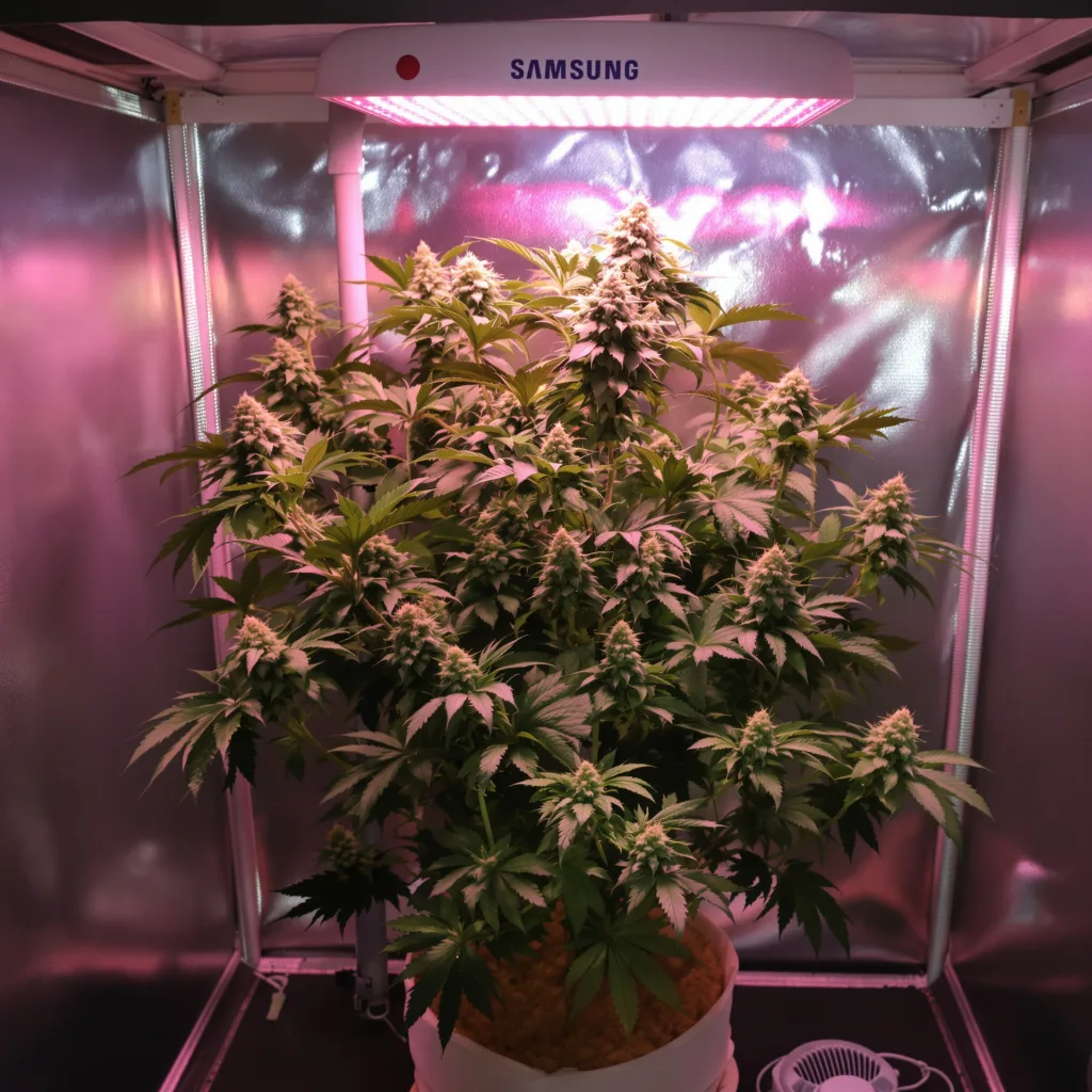 Plante de cannabis Alien Bubba en floraison — 60-100 cm autofloraison