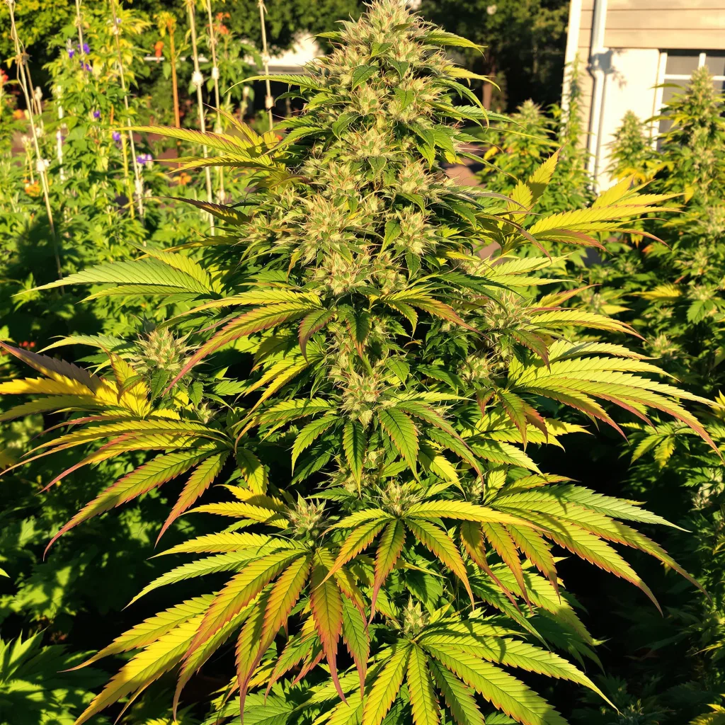 Alien Bubba 79% indica / 21% sativa — fleur avec trichomes visibles