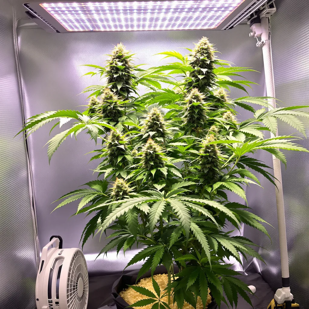 Plante de cannabis Alien Dawg en floraison — 60-100 cm autofloraison