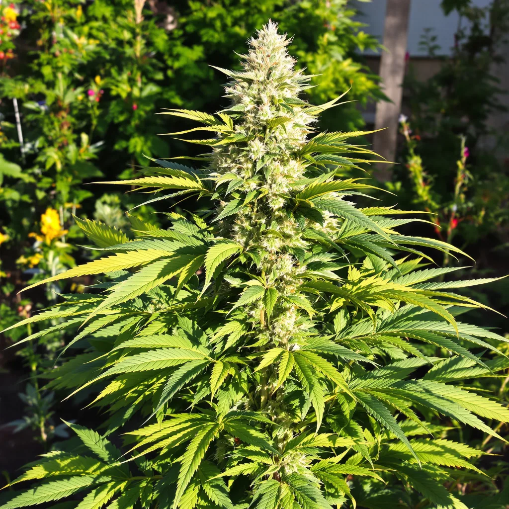 Alien Dawg 81% indica / 19% sativa — fleur avec trichomes visibles