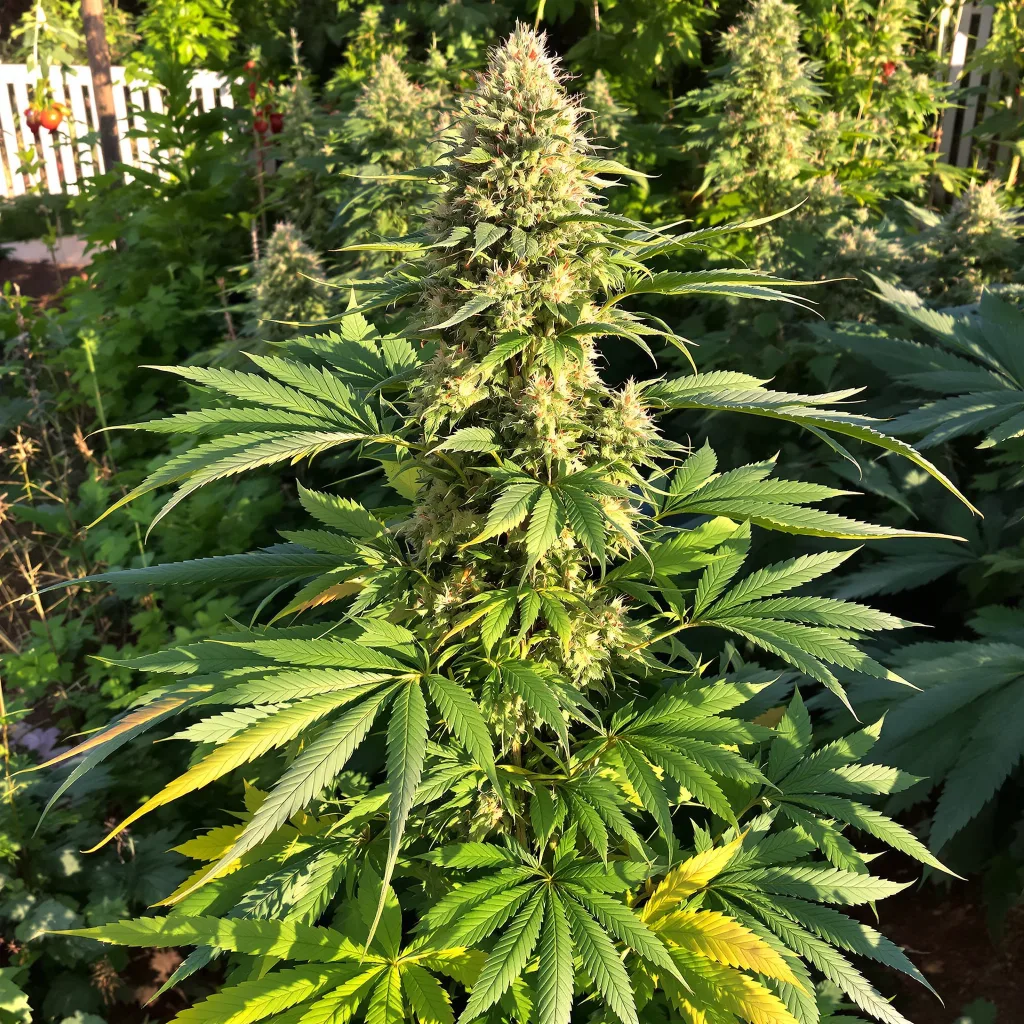 Alien Gorilla Glue 74% indica / 26% sativa — fleur avec trichomes visibles