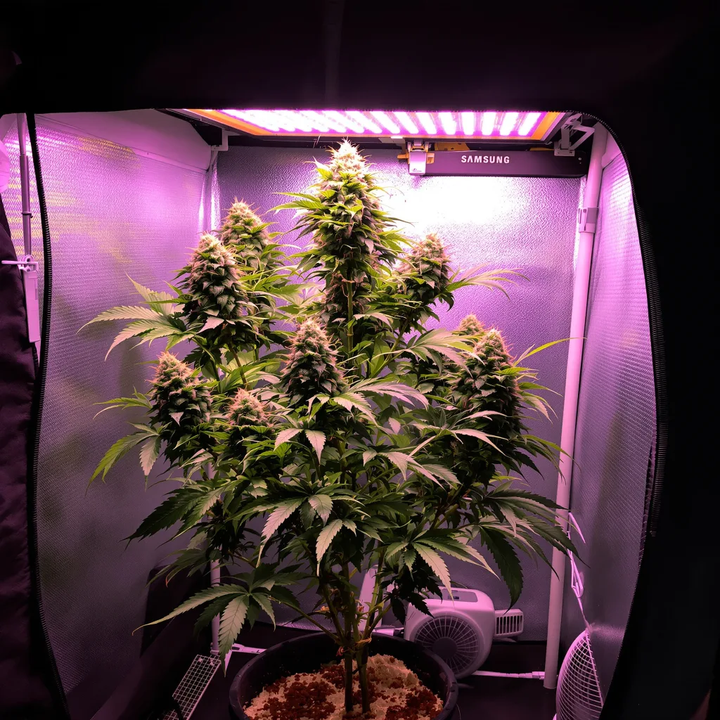 Plante de cannabis Alien Reunion en floraison — 60-100 cm autofloraison