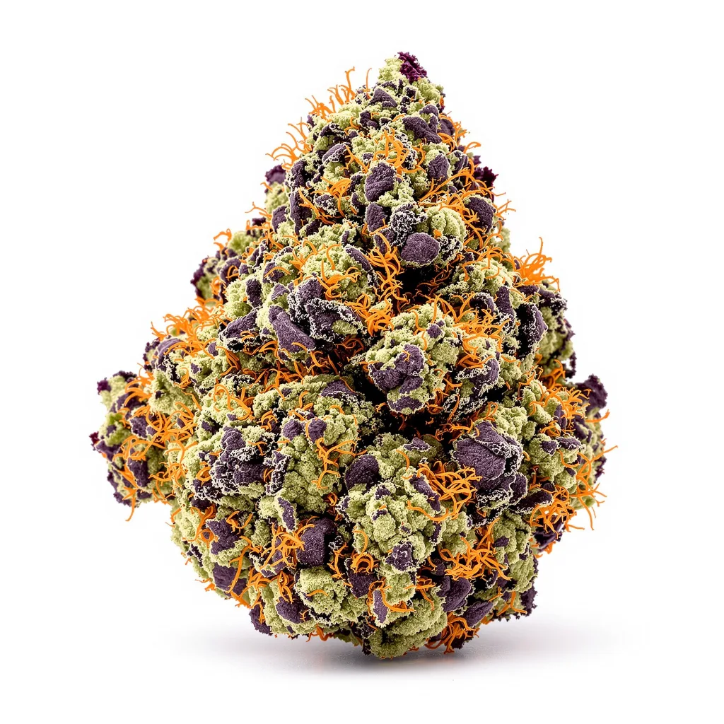 Alien Rift 65% indica / 35% sativa — fleur avec trichomes visibles