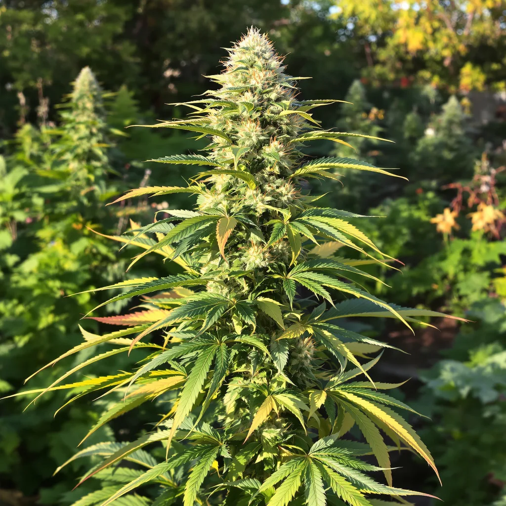 Alien Rock Candy 41% indica / 59% sativa — fleur avec trichomes visibles