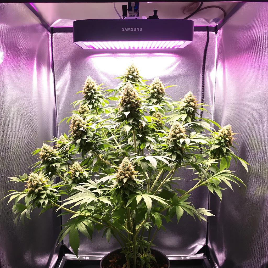Plante de cannabis Alien Rock Candy en floraison — 120-180 cm féminisée