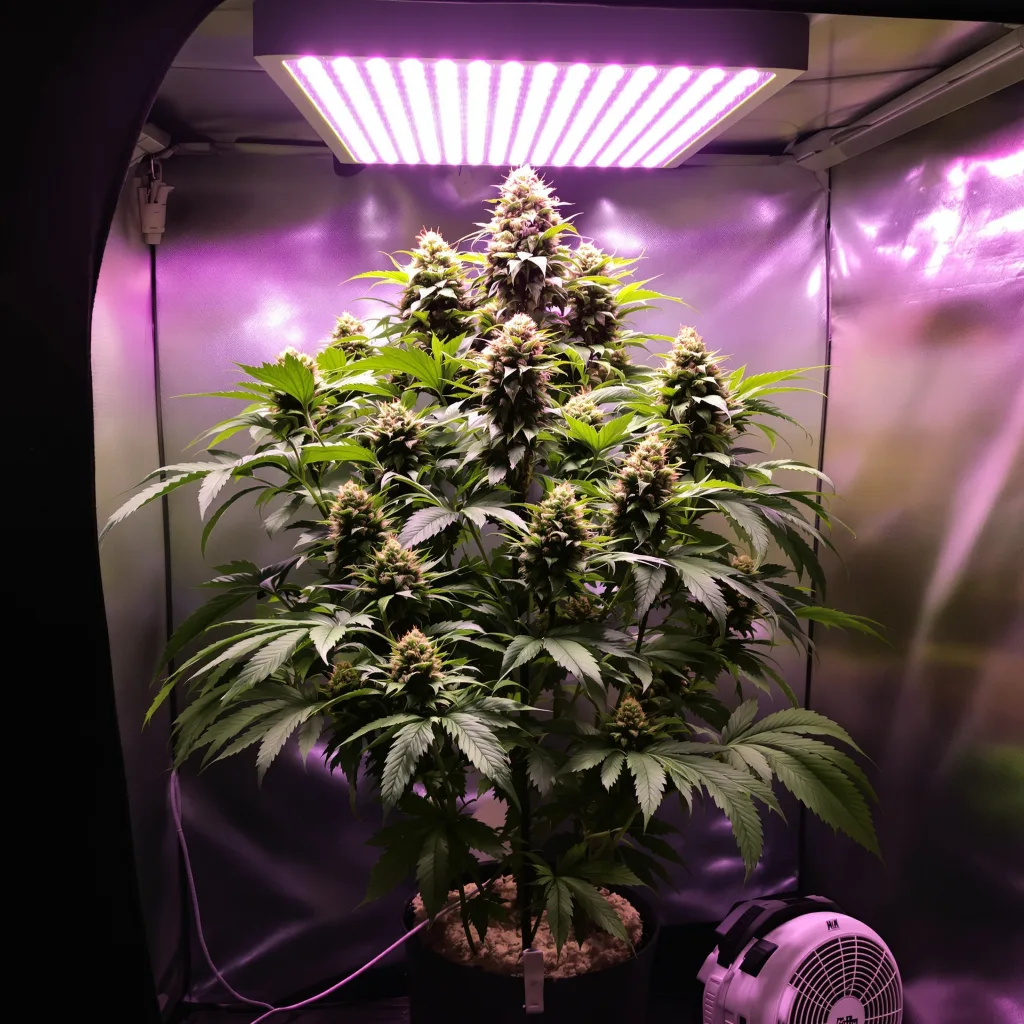 Plante de cannabis Aliens On Moonshine en floraison — 90-130 cm féminisée