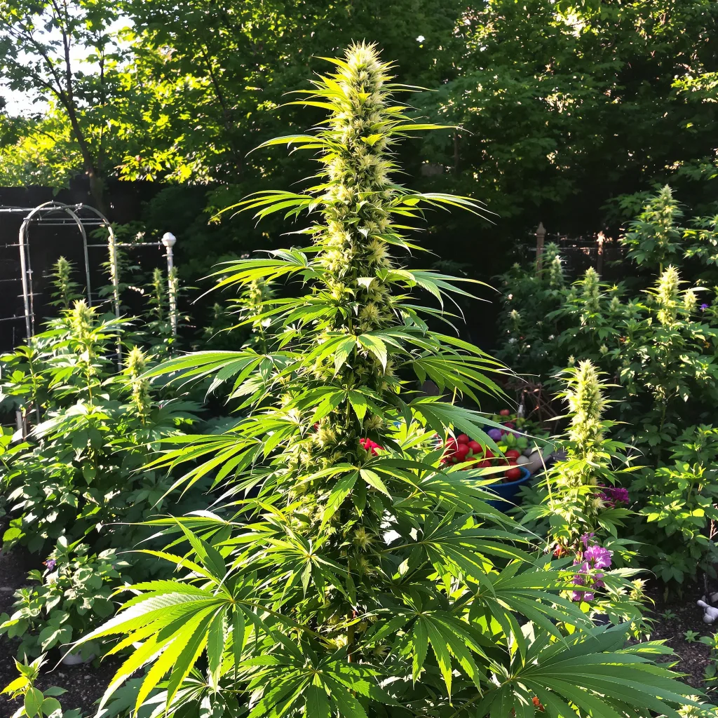 Allen Wrench 20% indica / 80% sativa — fleur avec trichomes visibles