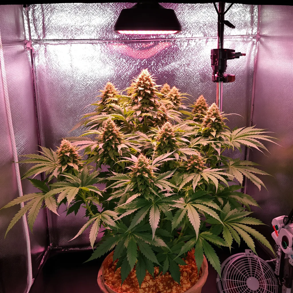 Plante de cannabis Alpine Star en floraison — 90-130 cm féminisée