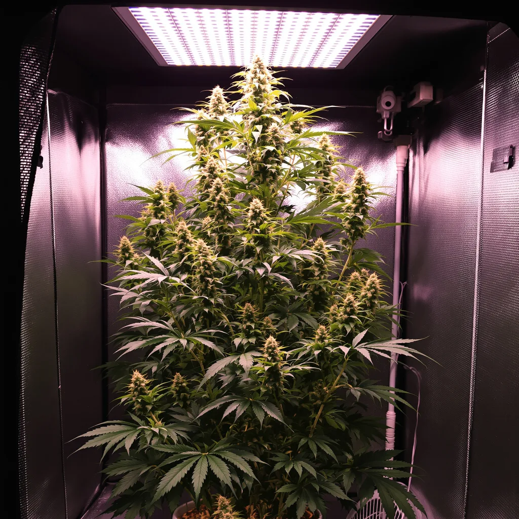 Plante de cannabis American Haze en floraison — 60-100 cm autofloraison