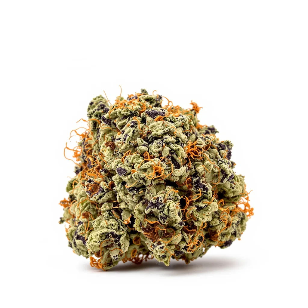 Americano 80% indica / 20% sativa — fleur avec trichomes visibles