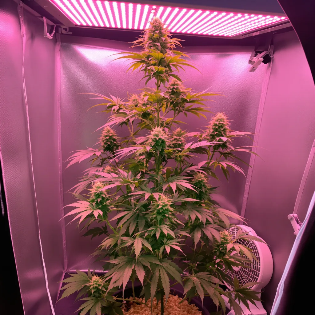 Plante de cannabis Amherst Diesel en floraison — 60-100 cm autofloraison